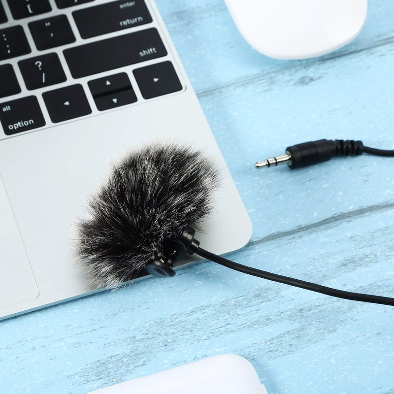 Onwon Outdoor Microphone Furry Windscreen Muff for Most Lavalier Microphones Lapel Headset Microphone Cover (2 Pack) - Image 4